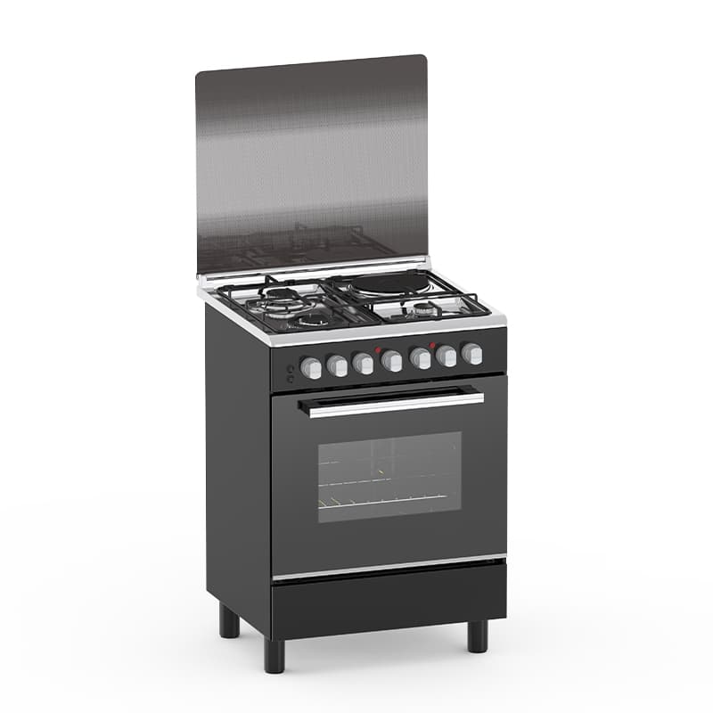 Haier 3 Gas + 1 Electric 60X60 Cooker with Electric Oven - HCR2031EED1 Thumbnail 2